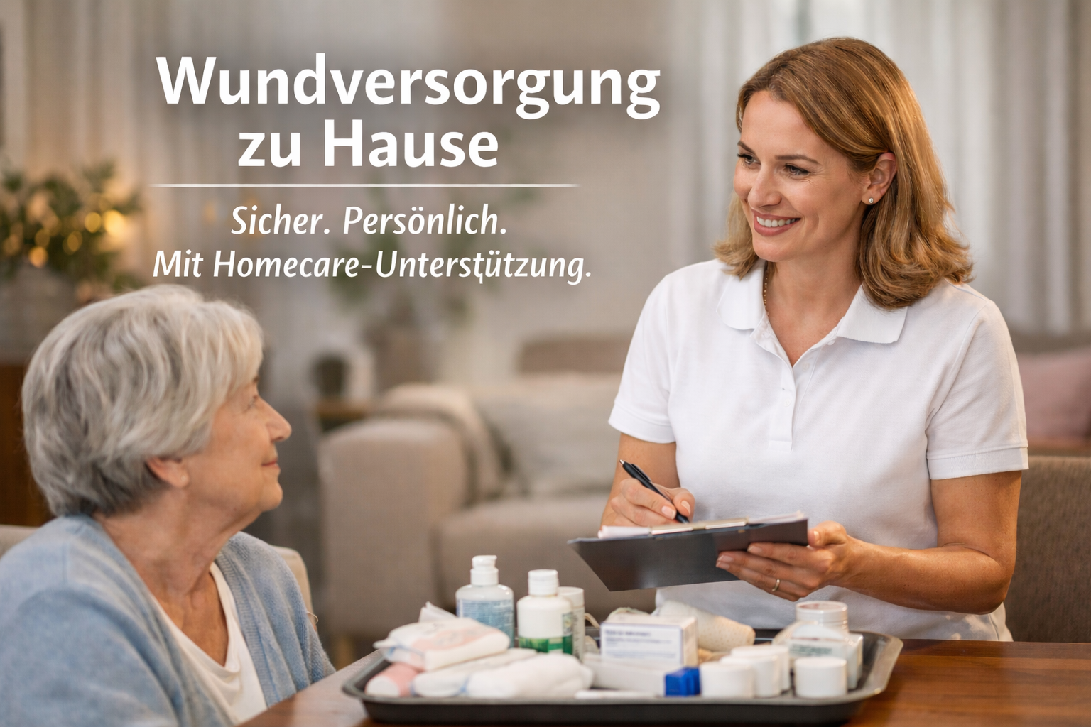 Wundversorgung zu Hause – Materialien, Warnzeichen & Homecare